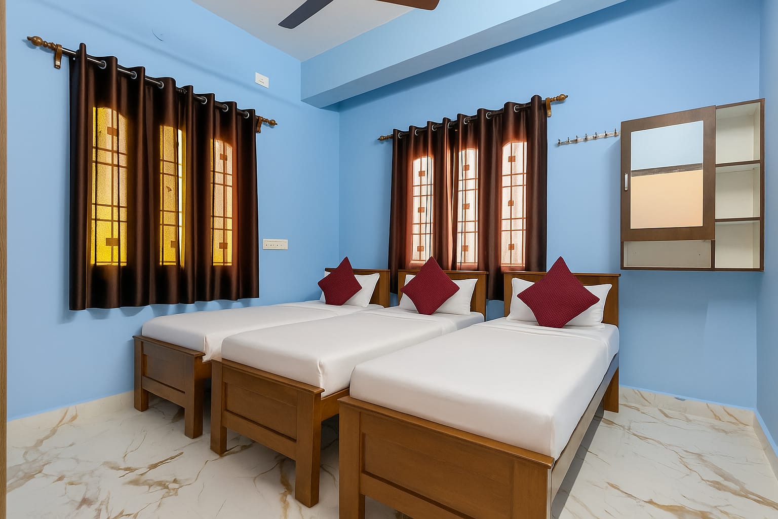 Comfort Nest - Three Sharing AC Room